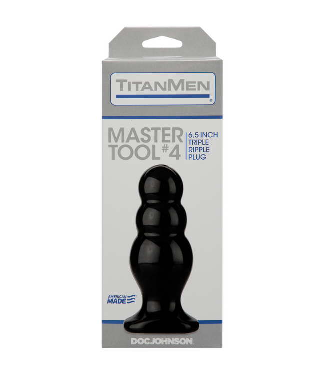 Doc Johnson TitanMen Master Tool #4 Buttplug 16,5 cm – Bequem & hygienisch