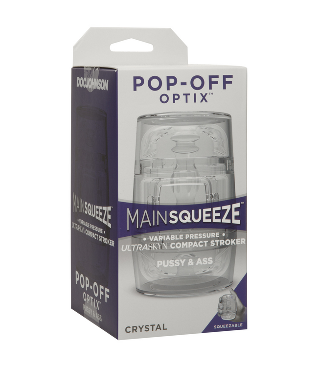 Doc Johnson Optix Pop-Off Ultraskyn Masturbator – Compact & Realistic Pleasure