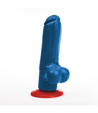 Fuck & Fist Tyr S Blauwe Realistische Dildo 10,5 cm Met Afneembare Zuignapvoet