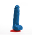 Fuck & Fist Realistic Blue Dildo with Suction Cup - 20 cm Insertable Length