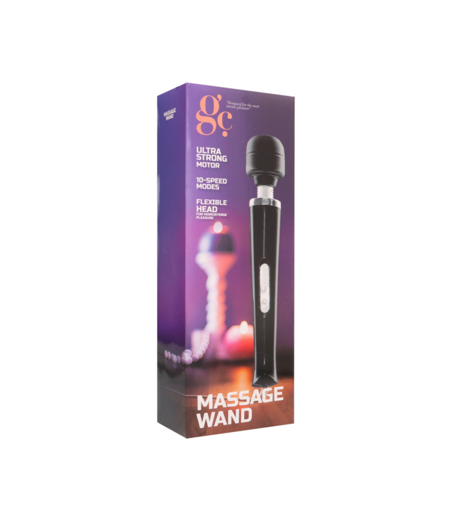GC Whisper-Quiet GC Massage Wand | 10-Speed Flexible Silicone Vibrator