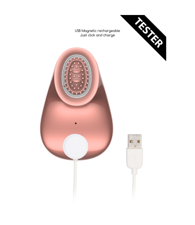 Innovation Handsfree Clitoral Suction Vibrator Roze | 14 Modi, USB Oplaadbaar