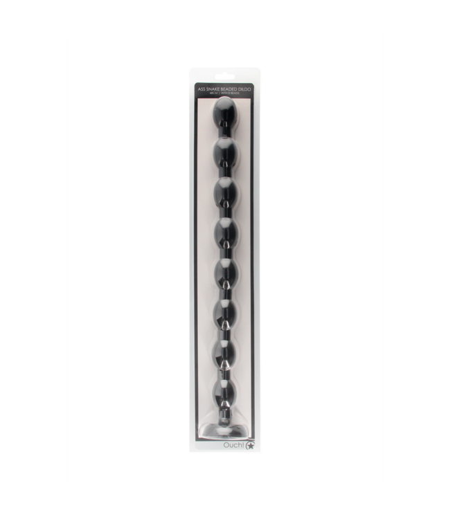 Ouch! Flexibele Snake Beaded Dildo 6,5 cm Met Dikke Ribbels Voor Anale Stimulatie