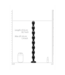 Ouch! Flexibele Snake Beaded Dildo 6,5 cm Met Dikke Ribbels Voor Anale Stimulatie