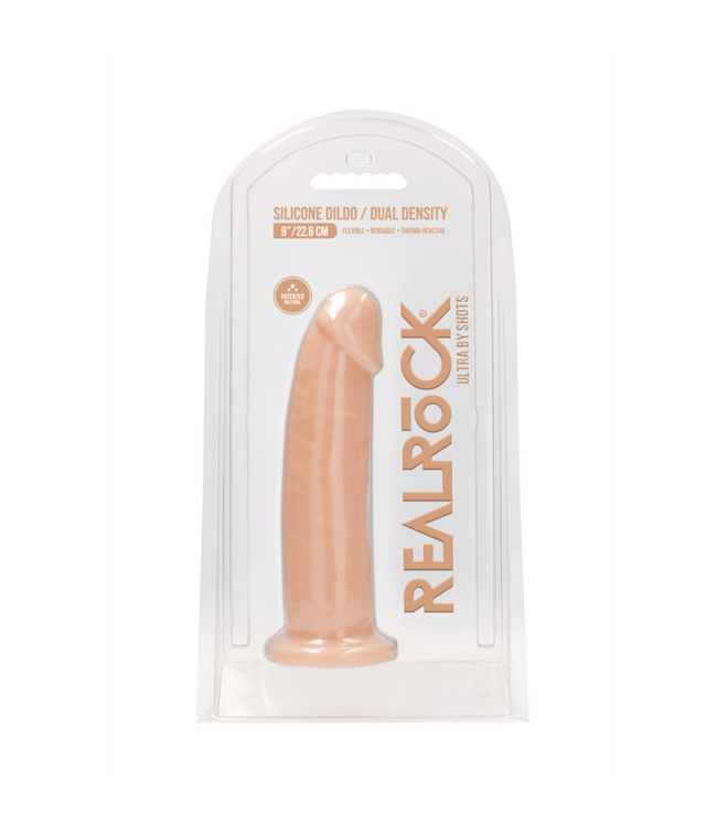 RealRock REALROCK Silikon-Dildo 22,8 cm – Flexibel, Realistisch & Saugnapf