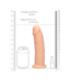 RealRock REALROCK Silikon-Dildo 22,8 cm – Flexibel, Realistisch & Saugnapf