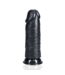 RealRock Extra Thick 20.3 cm Straight Black Dildo with Suction Cup for Intense Pleasure