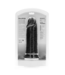 RealRock RealRock Zwarte Realistische Rechte Dildo Met Scrotum 20,3 cm Extra Dik