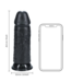 RealRock RealRock Zwarte Realistische Rechte Dildo Met Scrotum 20,3 cm Extra Dik