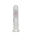 RealRock RealRock LED Vibrationsdildo 18 cm Transparent – Ultimatives Vergnügen