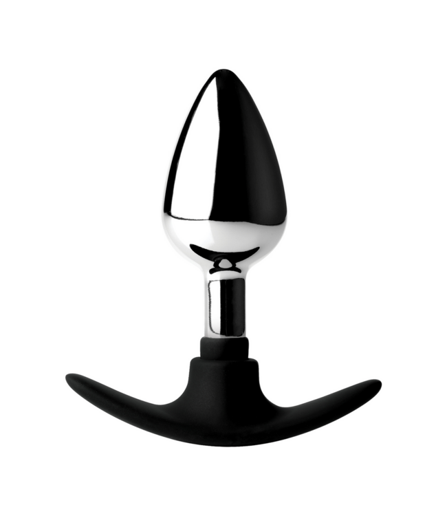 XR Brands Metaal-Silicone Hybride Plug 17,9 cm - Verzwaarde Nikkelvrije Anale Plug