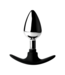 XR Brands Dark Intruder Medium Hybrid Plug - Heavy Metal & Silicone Comfort
