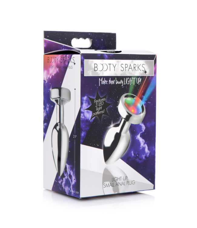 XR Brands Powerful Light-Up Small Butt Plug – Ultimate P-Spot Stimulator