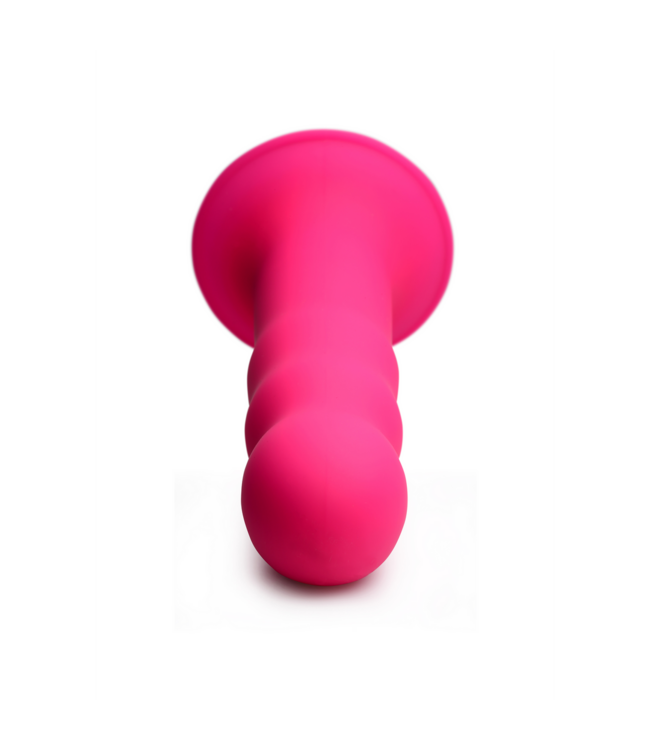 XR Brands Quetschbarer Wellen-Dildo 18,4 cm mit starkem Saugnapf – vielseitig & flexibel
