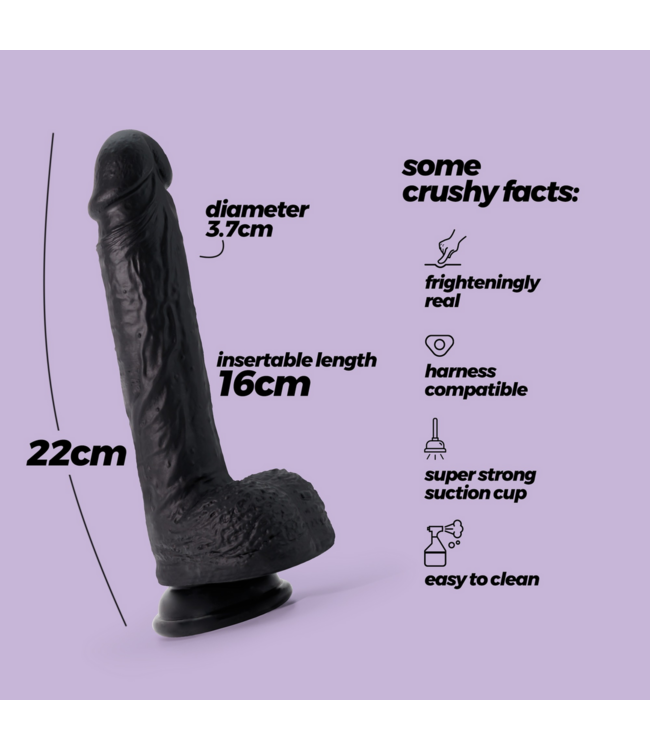 Crushious Inviktus Flexibel-Dildo 22 cm – Ultrarealistisch & Stark mit Saugnapf