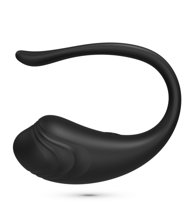 Crushious Tamago Black Wireless Rechargeable Vibrating Egg with 9 Modes