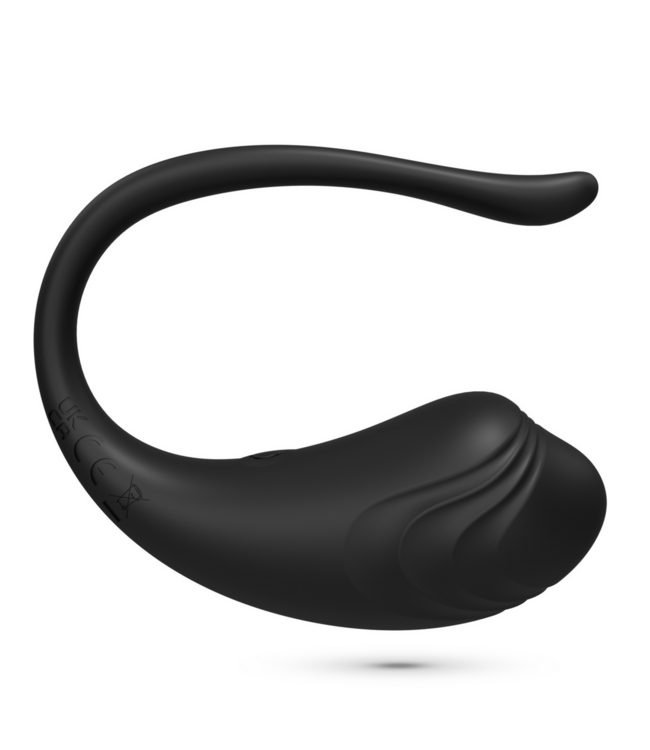 Crushious Tamago Black Wireless Rechargeable Vibrating Egg with 9 Modes