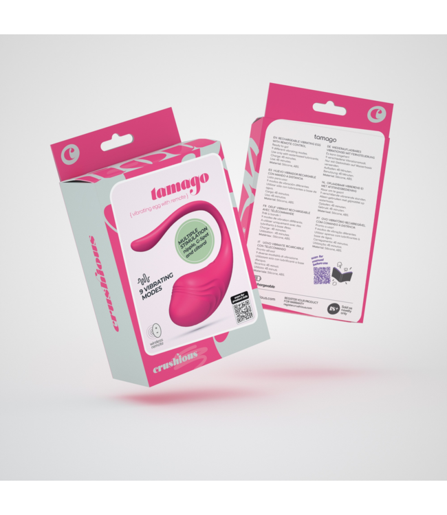 Crushious Crushious Oplaadbaar Vibrerend Eitje Roze Met Afstandsbediening USB & Waterdicht