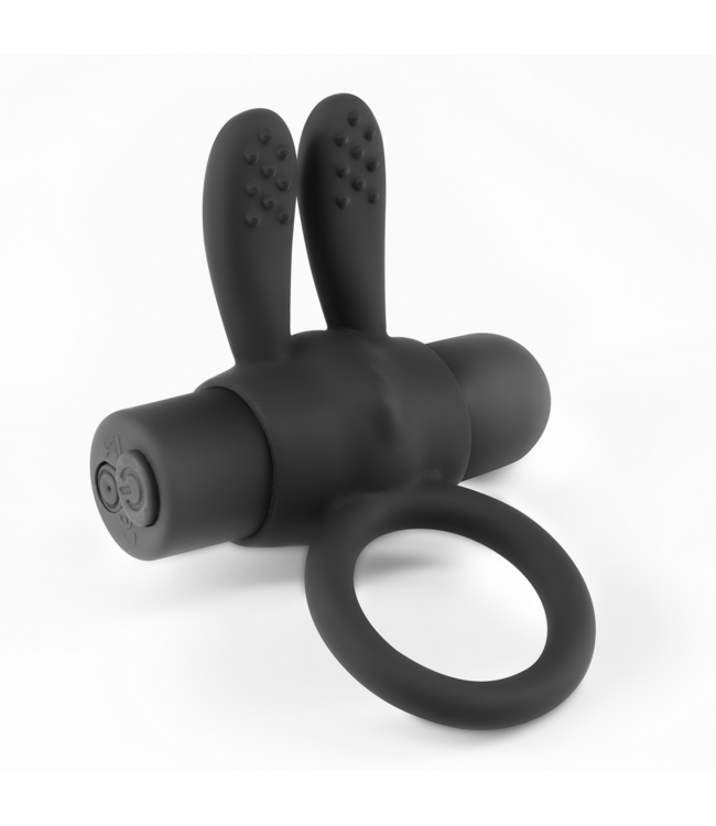 Crushious Nacho Remote-Controlled Vibrating Cock Ring & Bullet - Black
