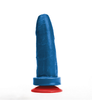 Fuck & Fist Realistic Blue Dildo with Suction Cup - 5.5" Insertable Length