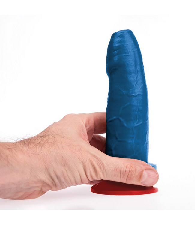 Fuck & Fist Blauer realistischer Dildo mit Saugnapf – 14 cm einführbar