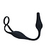 Levelz Vibrating Silicone Prostate Stimulator with Cock Ring – Black