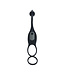 Levelz Vibrating Silicone Prostate Stimulator with Cock Ring – Black