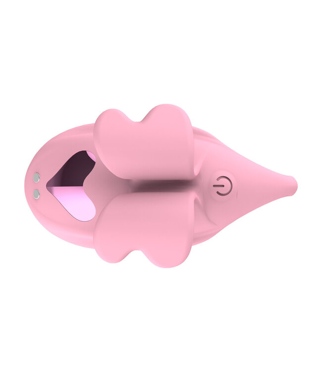 Loveline Verspielter Rosa Finger-Doppelvibrator – 9 Stufen, wasserdicht, intim