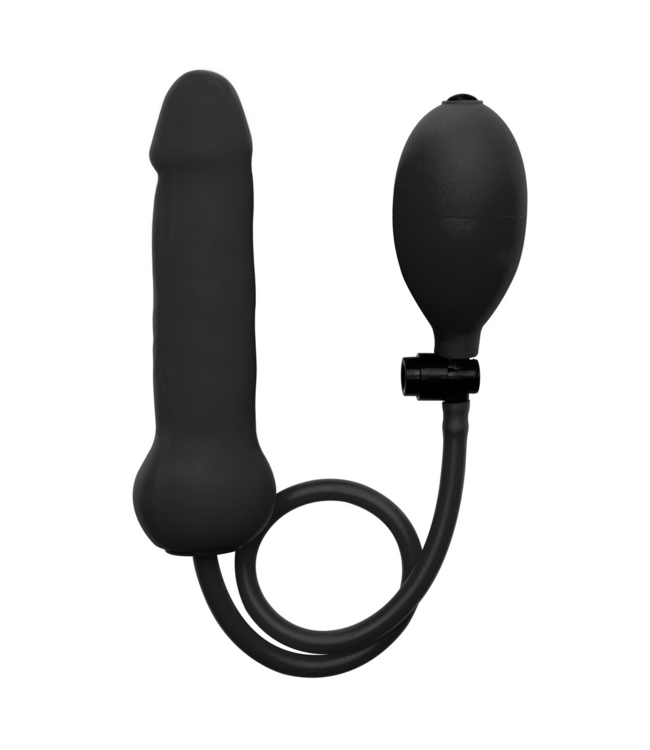 Ouch! Inflatable Silicone Dildo 16cm - Adjustable Pleasure & Sensation