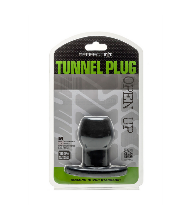 PerfectFitBrand PerfectFitBrand Transparante Tunnel Butt Plug M - Veilig, Ftalatenvrij, 8,3 cm