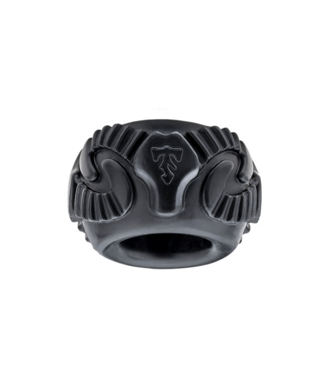 PerfectFitBrand Stylish Black Silicone Ram Ring Cock Ring Kit for Comfort & Durability