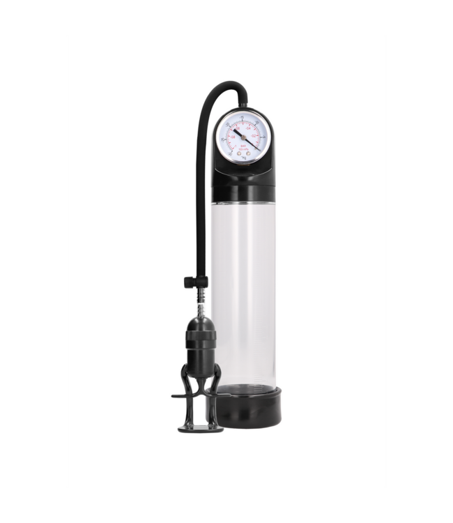 Pumped Deluxe Pump with Built-In Gauge and Finger Grip for Precision Control