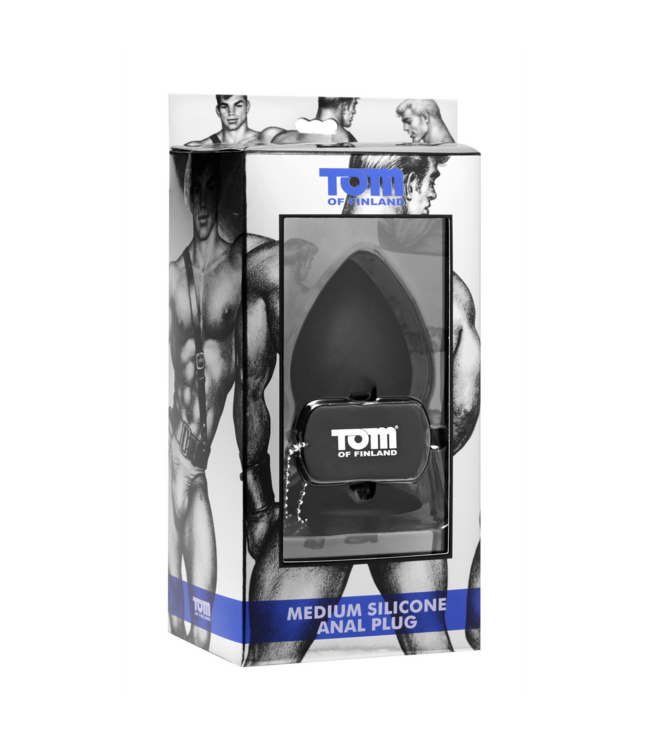 XR Brands Tom of Finland 10cm Silicone Butt Plug - Safe, Stylish, Comfortable