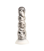 XR Brands Tower of Doom Dildo 17,8 cm – Grauer Silikonschädel für intensives Vergnügen