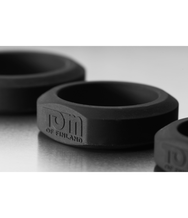 XR Brands 3-teiliges Silikon-Cockring-Set für härtere Erektionen & Komfort