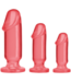 Doc Johnson Crystal Jellies Anal Starter Kit - Beginner-Friendly Plugs in 3 Sizes