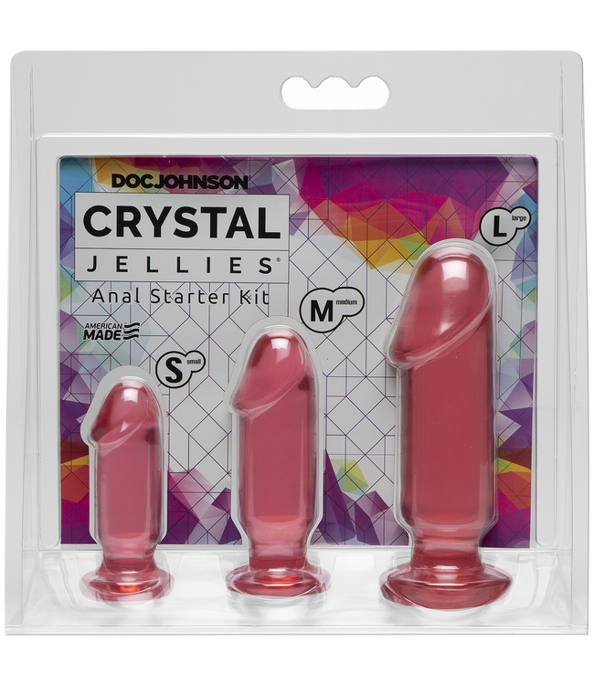 Doc Johnson Anal-Starter-Kit 3er Set – Bequeme Plugs für Anfänger in 3 Größen