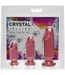Doc Johnson Crystal Jellies Anal Plug Set Beginner Maten S-M-L Comfortabel & Veilig