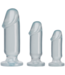 Doc Johnson Doc Johnson Crystal Jellies Anal Plug Starter Set 3 Maten Transparant