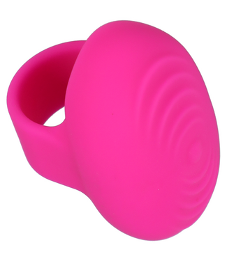 Doc Johnson Quiet & Powerful Pink Finger Vibe - Rechargeable Silicone Pleasure