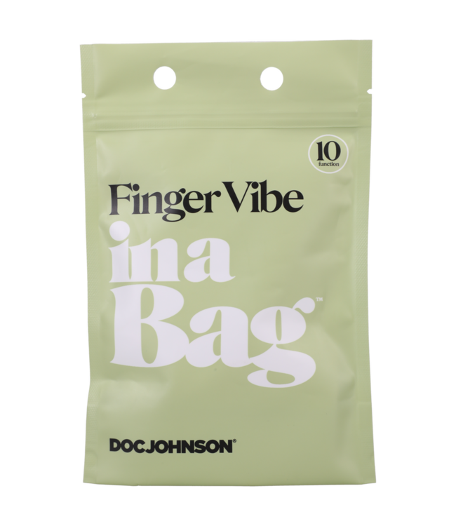 Doc Johnson Silicone Oplaadbare Vingerlus Vibrator Roze Stil en Krachtig