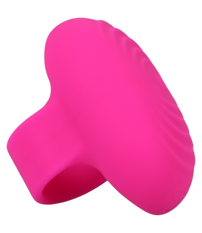 Doc Johnson Silicone Oplaadbare Vingerlus Vibrator Roze Stil en Krachtig