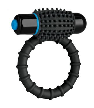 Doc Johnson Siliconen Vibrerende C-Ring Met 10 Functies En Verwijderbare Noppenkogel - Waterdicht