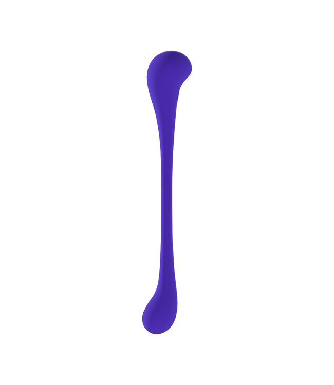 Loveline Dual-Sided Bendable Purple Vibe with Remote | 10 Vibration Functions