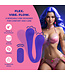 Loveline Dual-Sided Bendable Purple Vibe with Remote | 10 Vibration Functions