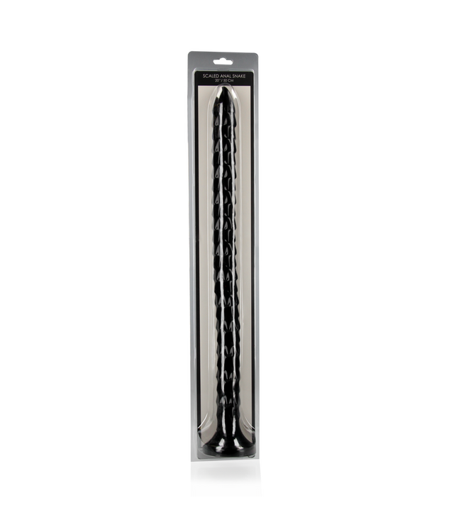 Ouch! Intense Grip Anal Snake 55 cm Met Gelaagde Textuur En Zuignap