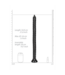 Ouch! OUCH! Spiral Anal Hose - 54.9 cm with Textured Comfort & Suction Cup