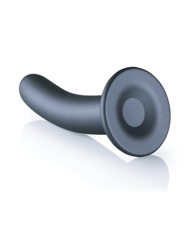 Ouch! G-Spot Dildo 17,7 cm Zacht Siliconen Met Sterke Zuignap Gunmetal Kleur