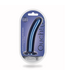 Ouch! G-Punt Dildo Van Vloeibaar Siliconen Met Zuignap 17,7 cm - Metallic Blauw
