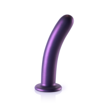 Ouch! Metallic Paarse G-Spot Dildo 17,7 cm Van Zacht Siliconen Met Zuignap